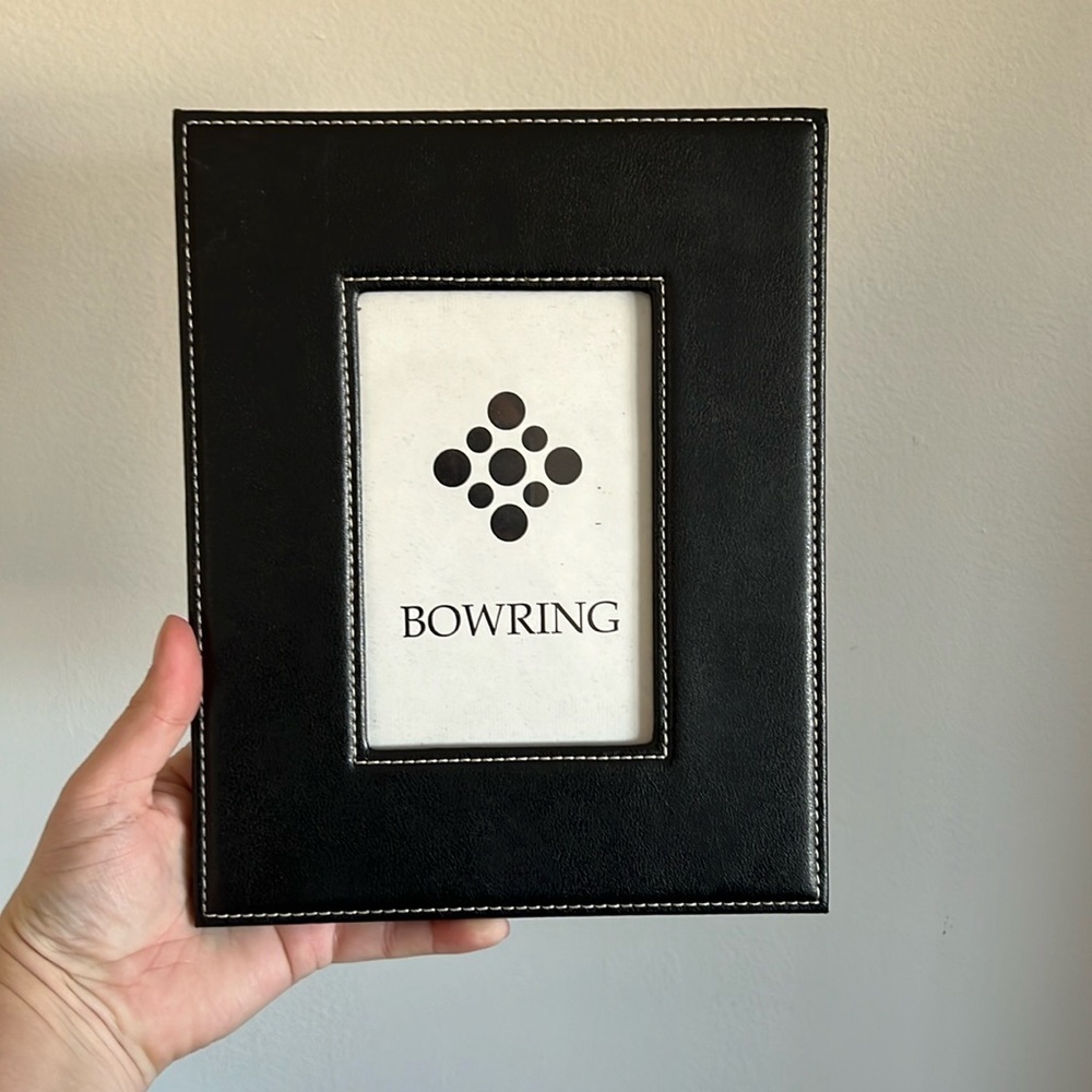 Bowring black pleather frame